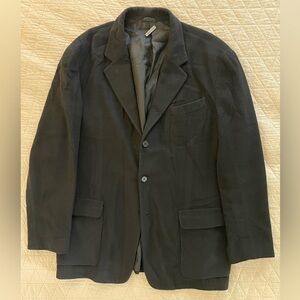 VESTIMENTA Made in Italy Vintage Thick Cashmere Sports Jacket in Black Size 42 R